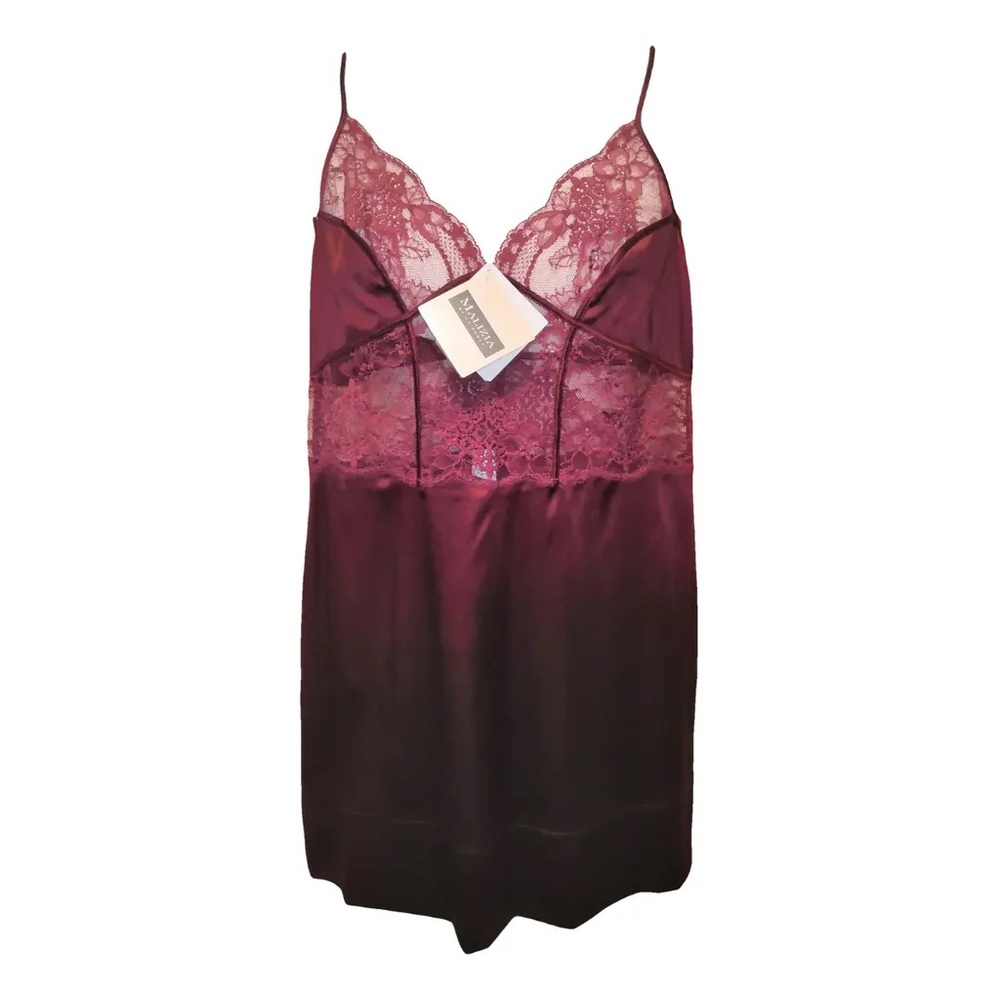 La Perla Burgundy Lace Chemise